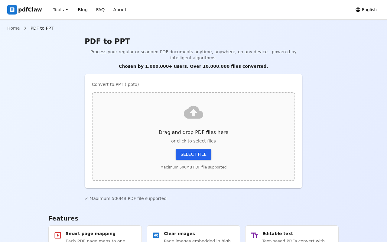 Step 1: Open the page