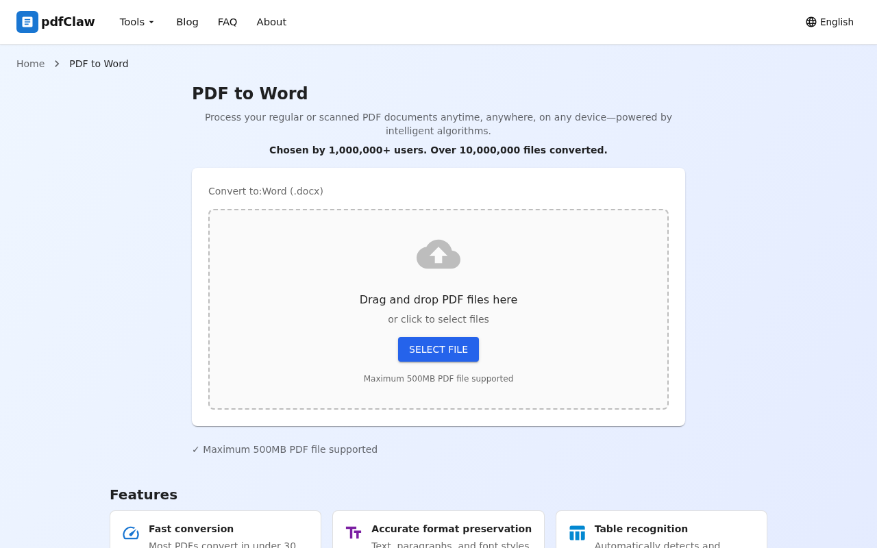 Step 1: Open the page